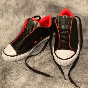 Converse leather kids shoes (like new, never used)